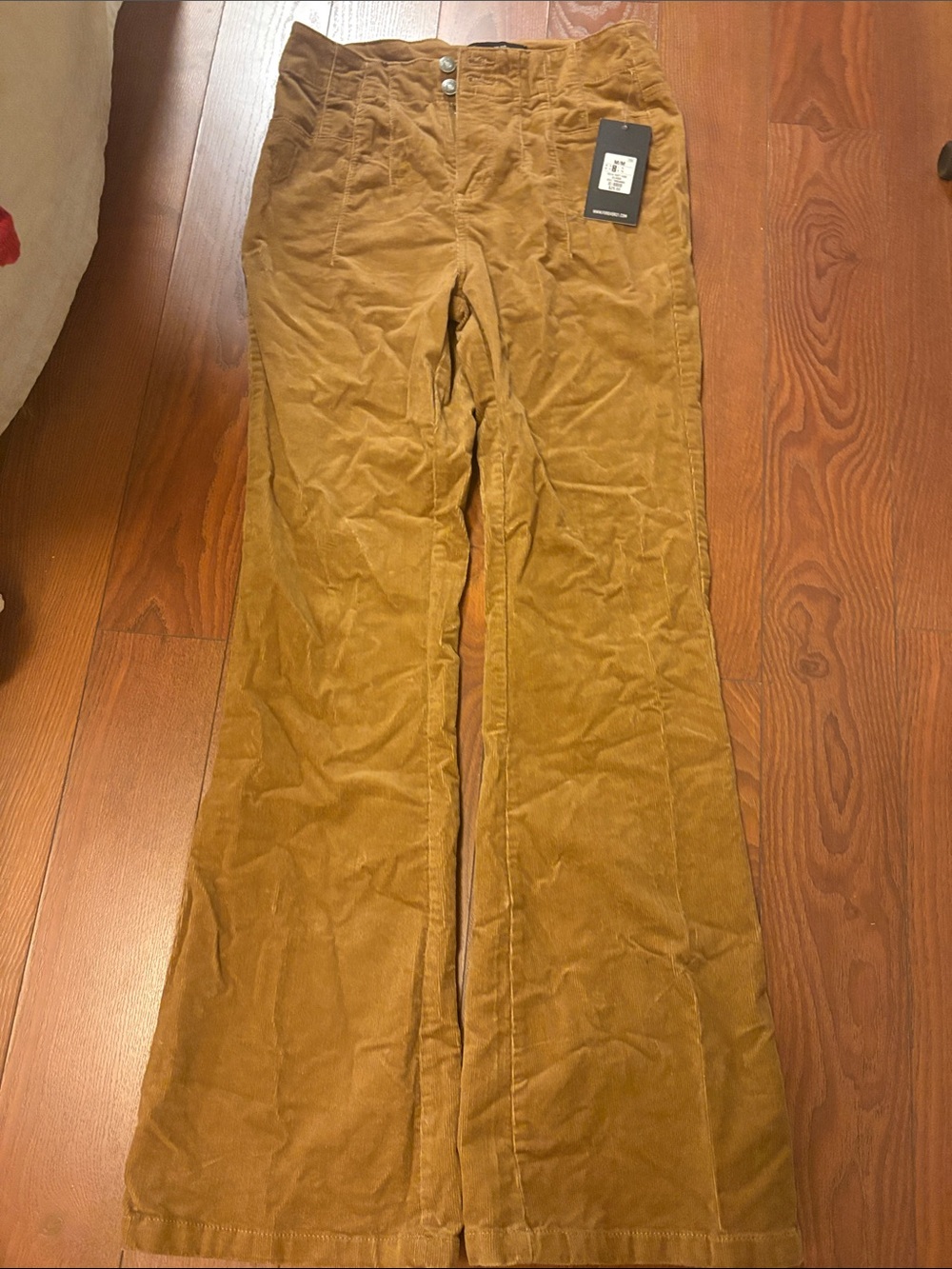 Forever 21 Mustard Corduroy Flare Jeans
